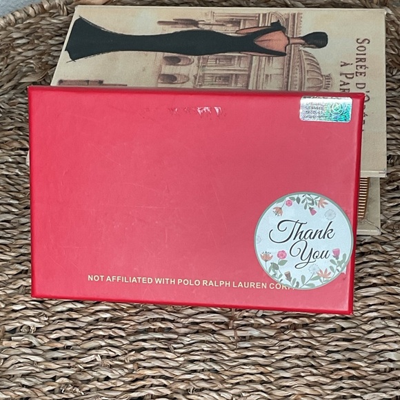 US POLO ASSN 4 piece,Tye, pocket Square, cufflinks,tie tack, plaid,trendy red - Picture 2 of 5